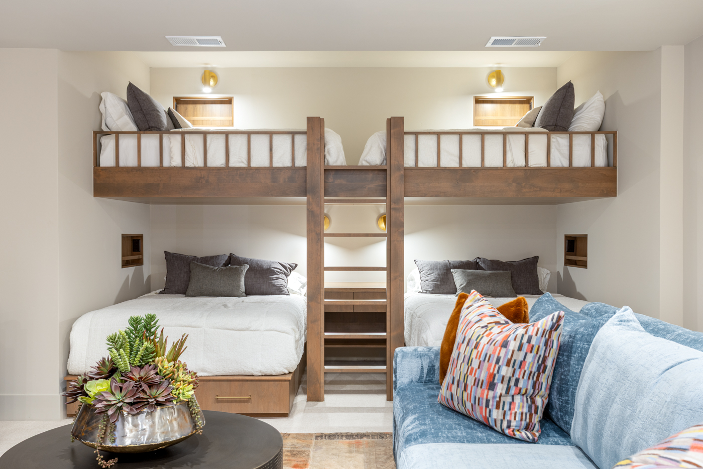 Custom built-in bunks