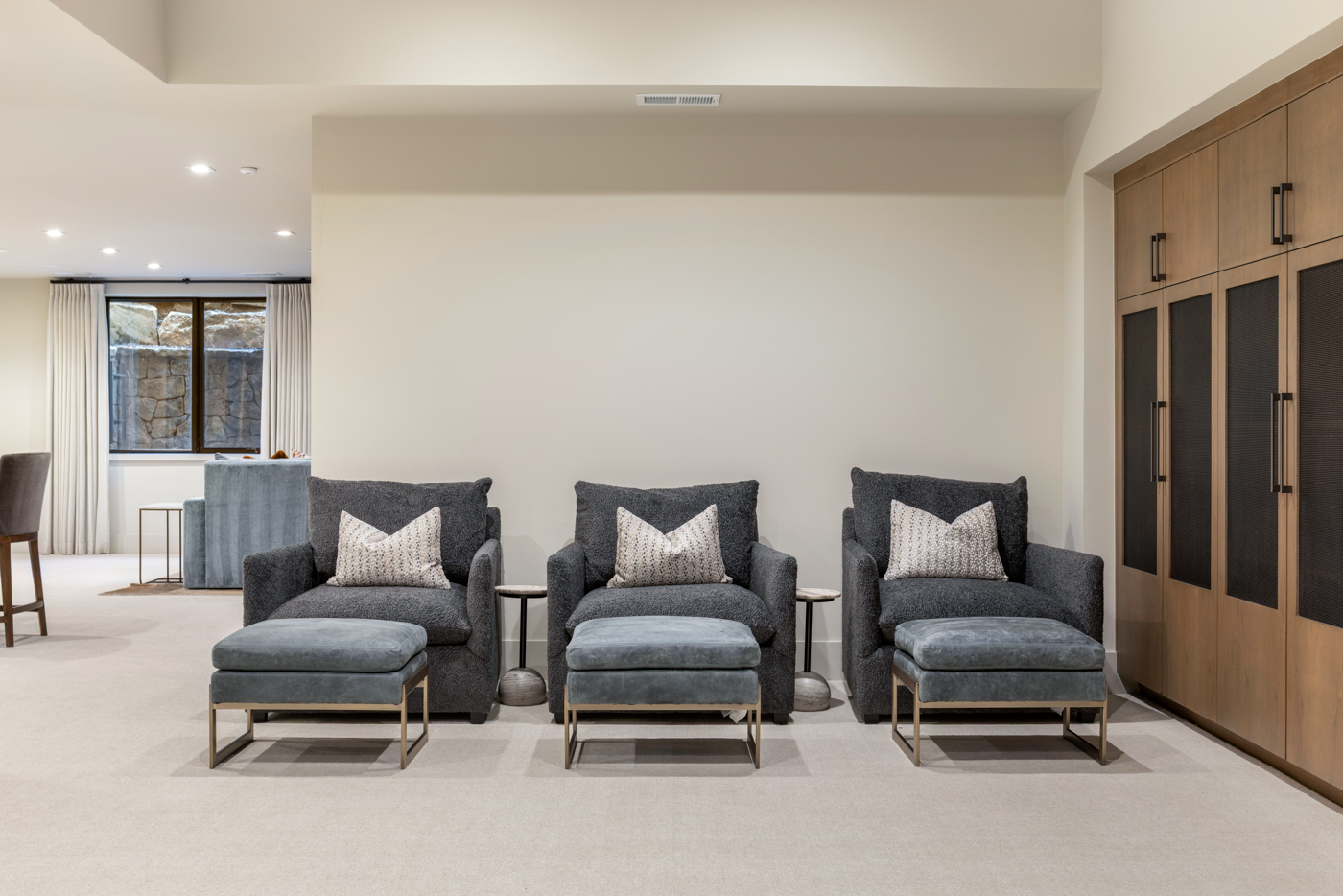 Lounge seating area