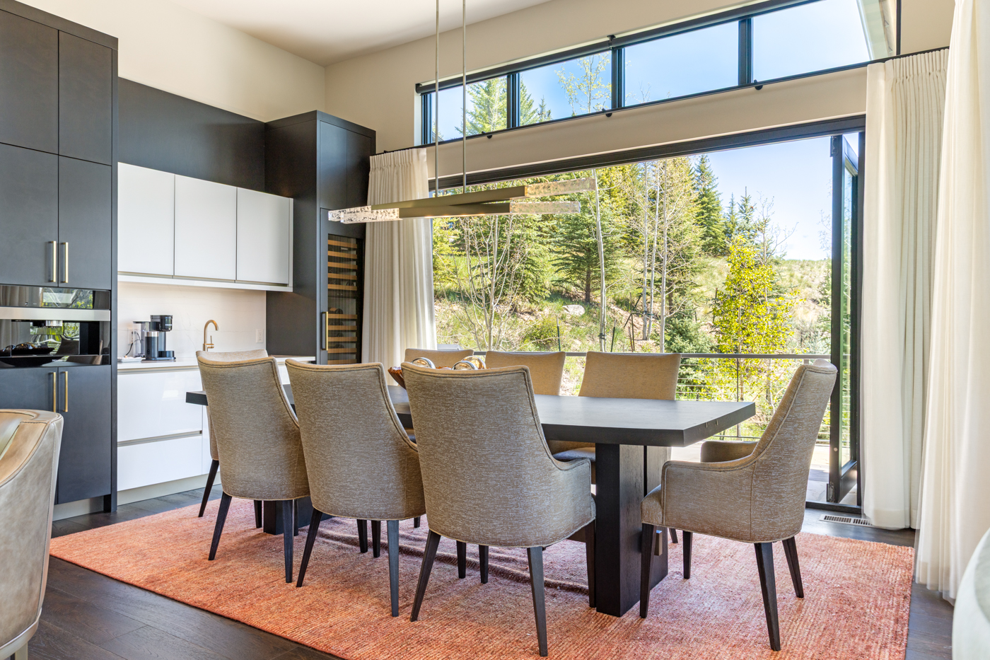 Dining room opening to the outdoors