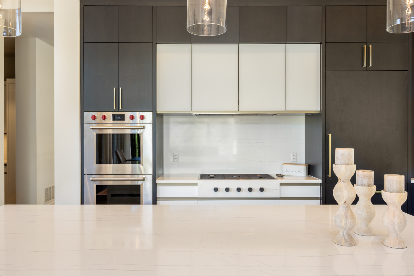 Wolf range and dual ovens